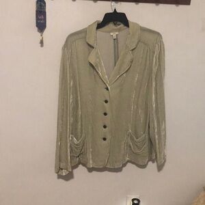 Romantic Old World Romance Jacket. Crushed vet